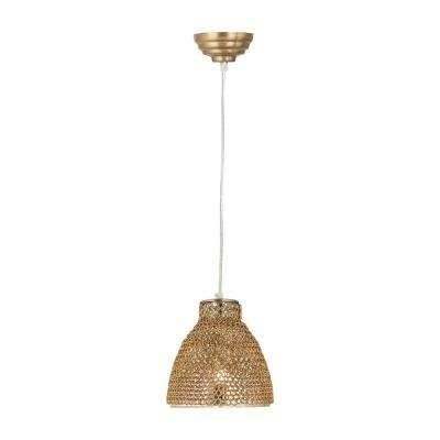 Gold – Pendant Lights – Lighting – The Home Depot With Regard To 2017 Gold Glass Pendant Lights (Photo 10 of 15)