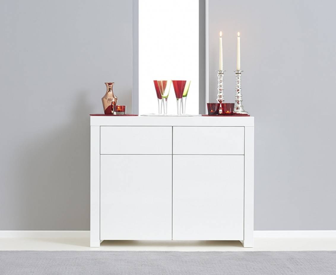 Hampstead 2 Door 2 Drawer White High Gloss Sideboard | The Great Regarding Latest Gloss Sideboards (Photo 1 of 15)