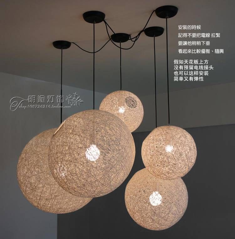 Hanging Lights Bedroom Simple Rattan Ball Lamp Natural Handmade Inside 2018 Natural Pendant Lights (View 11 of 15)
