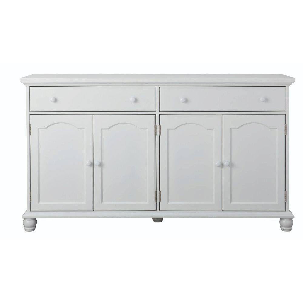 Home Decorators Collection Harwick Antique White Buffet Bf 23034 For 2018 White Sideboard Tables (Photo 6 of 15)