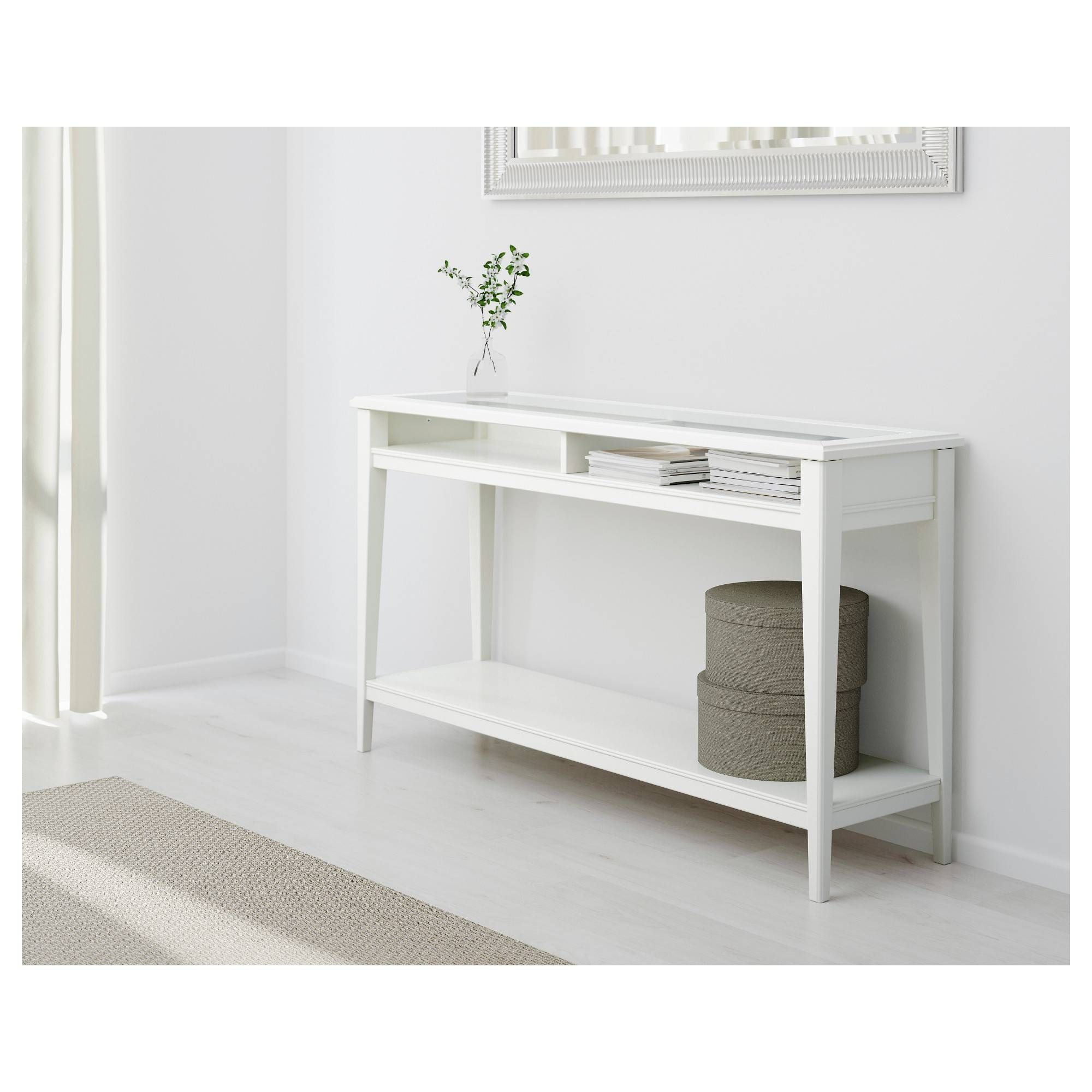 Liatorp Console Table – White/glass – Ikea With Best And Newest Liatorp Sideboards (View 15 of 15)