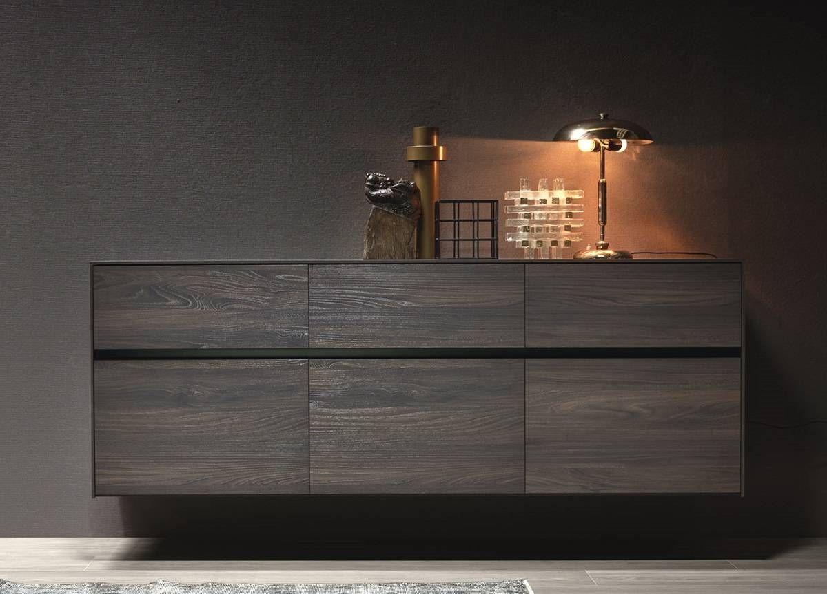 Line Wall Mounted Sideboard – Contemporary Sideboards & Furniture Within Latest Wall Mounted Sideboards (View 6 of 15)