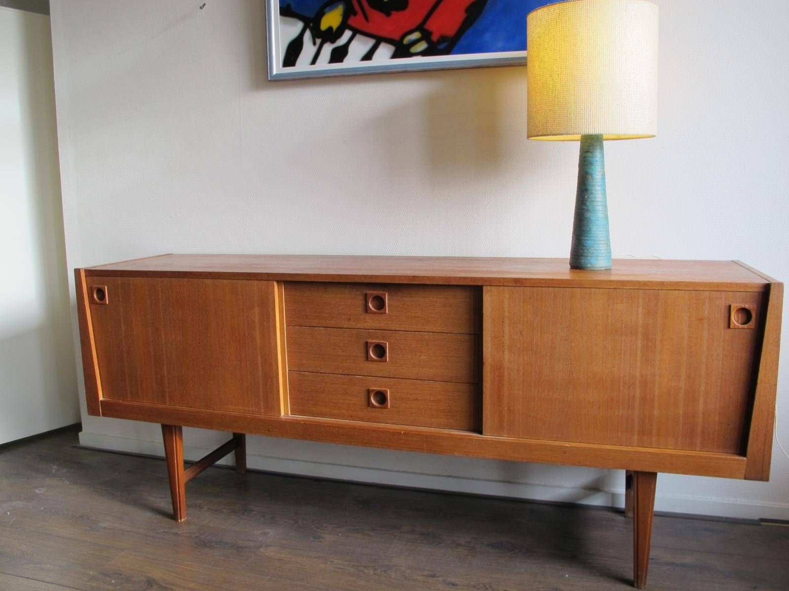 Mid Century Teak Sideboardh.w. Klein For Bramin For Sale At Pamono Within Most Up To Date Teak Sideboards (Photo 2 of 15)