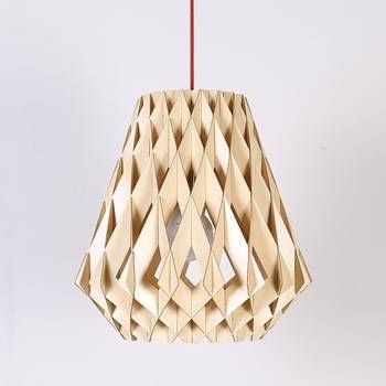 Modern Fancy Knit Natural Wooden Pendant Light With Classic Black In Recent Natural Pendant Lights (View 8 of 15)