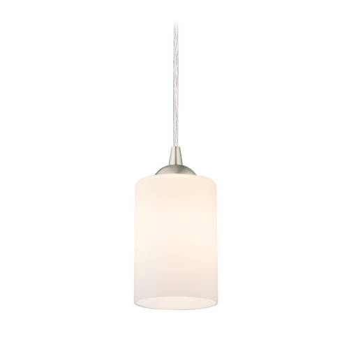 Modern Mini Pendant Light With White Cylinder Glass | 582 09 Regarding Best And Newest White Mini Pendant Lights (View 2 of 15)