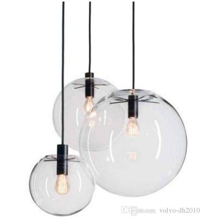Modern Nordic Lustre Globe Pendant Lights Glass Ball Lamp Shade Throughout Most Recent Globe Pendant Light Fixtures (View 13 of 15)