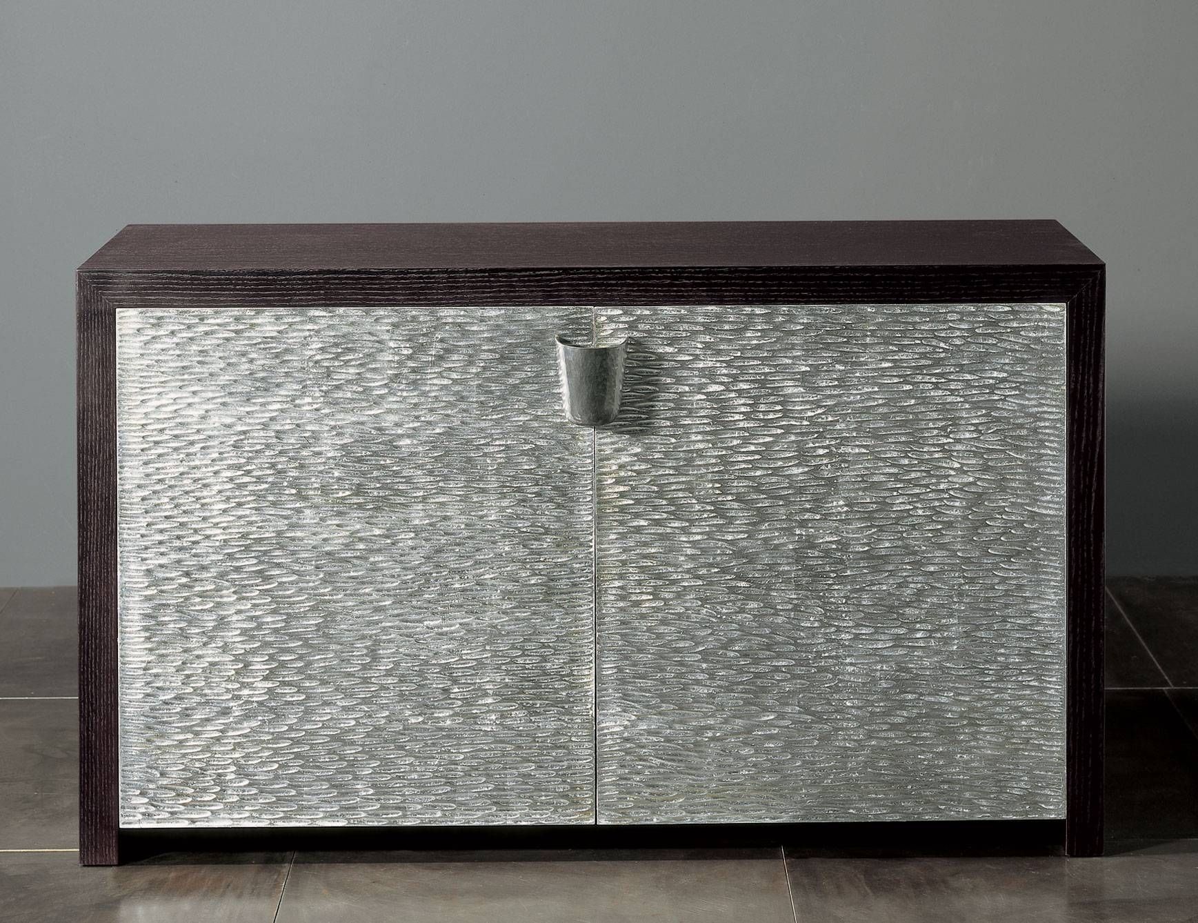 Nella Vetrina Rugiano Shiroma 6027 Wenge Silver Sideboard Within Current Wenge Sideboards (View 2 of 15)