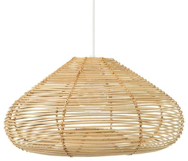 Palau Continuous Weave Discus Wicker Pendant Lamp, Natural For Most Up To Date Natural Pendant Lights (Photo 5 of 15)
