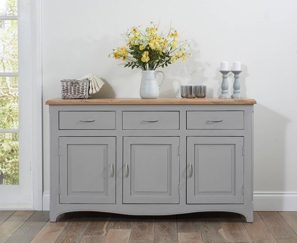 Parisian Grey Shabby Chic Sideboard | The Great Furniture Trading Intended For Most Recently Released Hallway Sideboards (Photo 1 of 15)