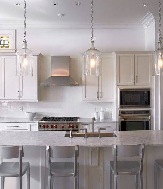Pendant Lighting Ideas. Top Glass Pendant Lights For Kitchen Pertaining To Most Recent Silver Kitchen Pendant Lighting (Photo 10 of 15)