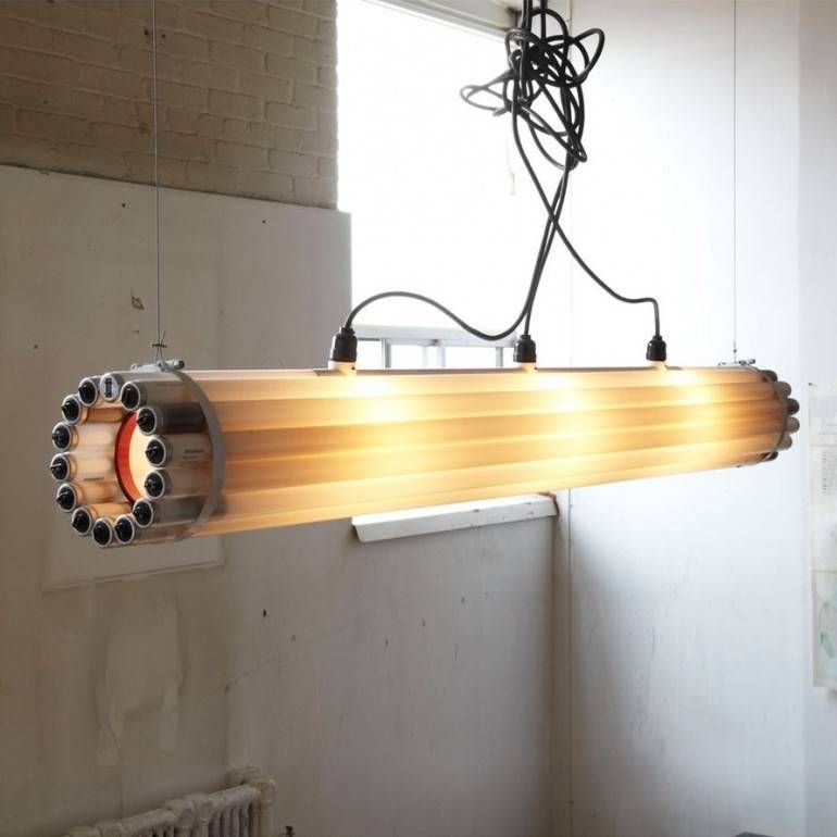 Recycled Tube Light Pendant Lighting | Id Lights Pertaining To Most Popular Recycled Pendant Lights (View 6 of 15)