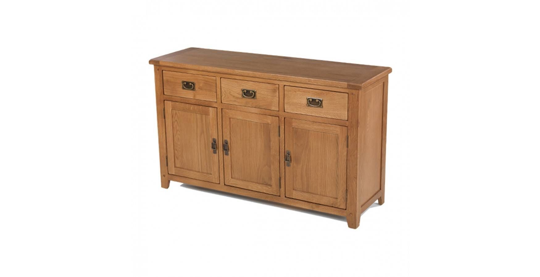 Rustic Oak Large Sideboard – Lifestyle Furniture Uk With Regard To 2017 Rustic Oak Large Sideboards (View 11 of 15)