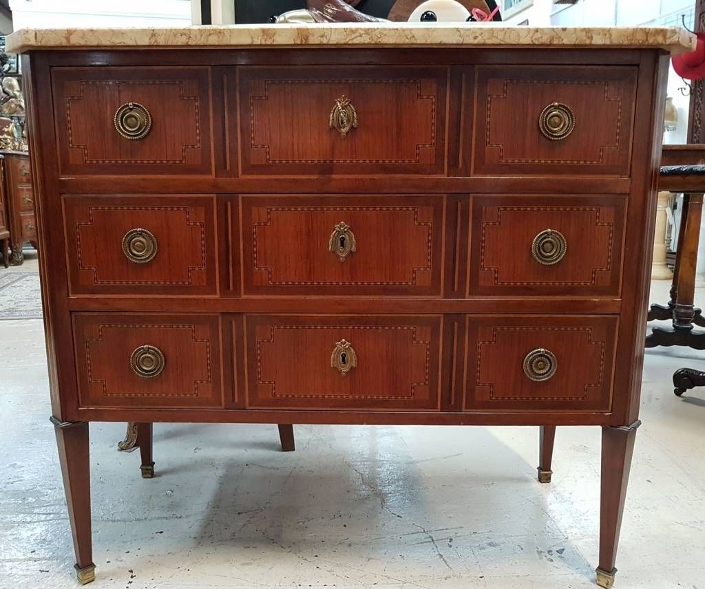 Sideboard 19th Century French Marquetry Inlaid Commode French Inside Current Antique Sideboards (Photo 12 of 15)