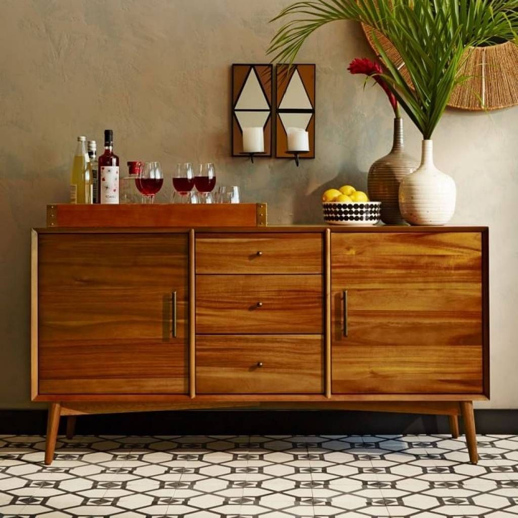 Sideboard Mid Century Buffet Large | West Elm With Regard To Large Regarding Best And Newest West Elm Sideboards (View 4 of 15)