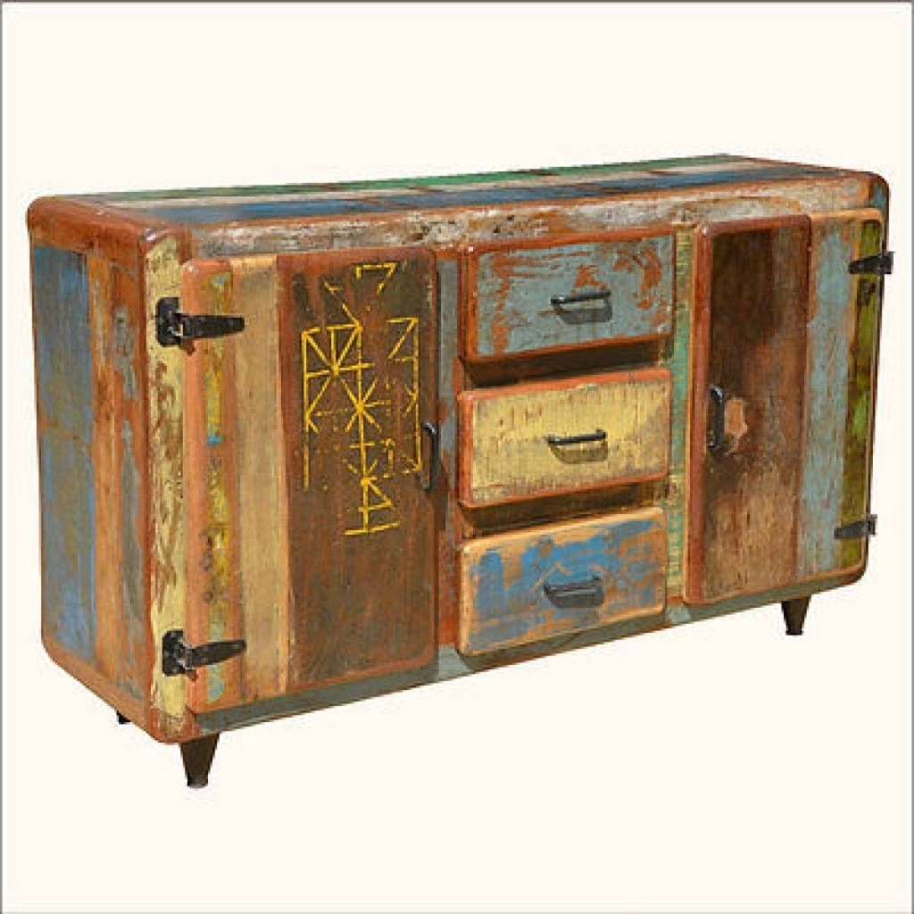 Sideboard Reclaimed Wood Buffets & Sideboards Collection On Ebay For Most Up To Date Reclaimed Sideboards (Photo 7 of 15)