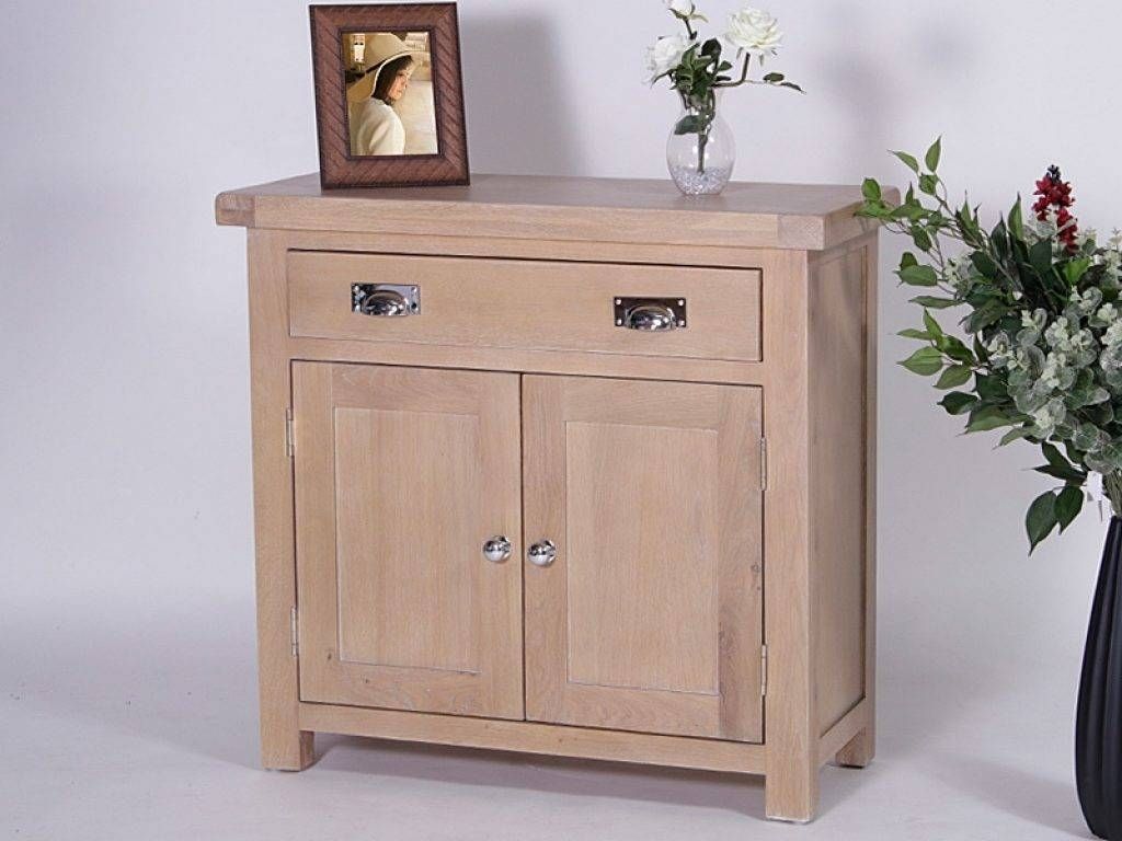Sideboard Rustique Limed Oak Sideboard, Compact With 2 Doors And 1 For Most Recent Limed Oak Sideboards (View 6 of 15)