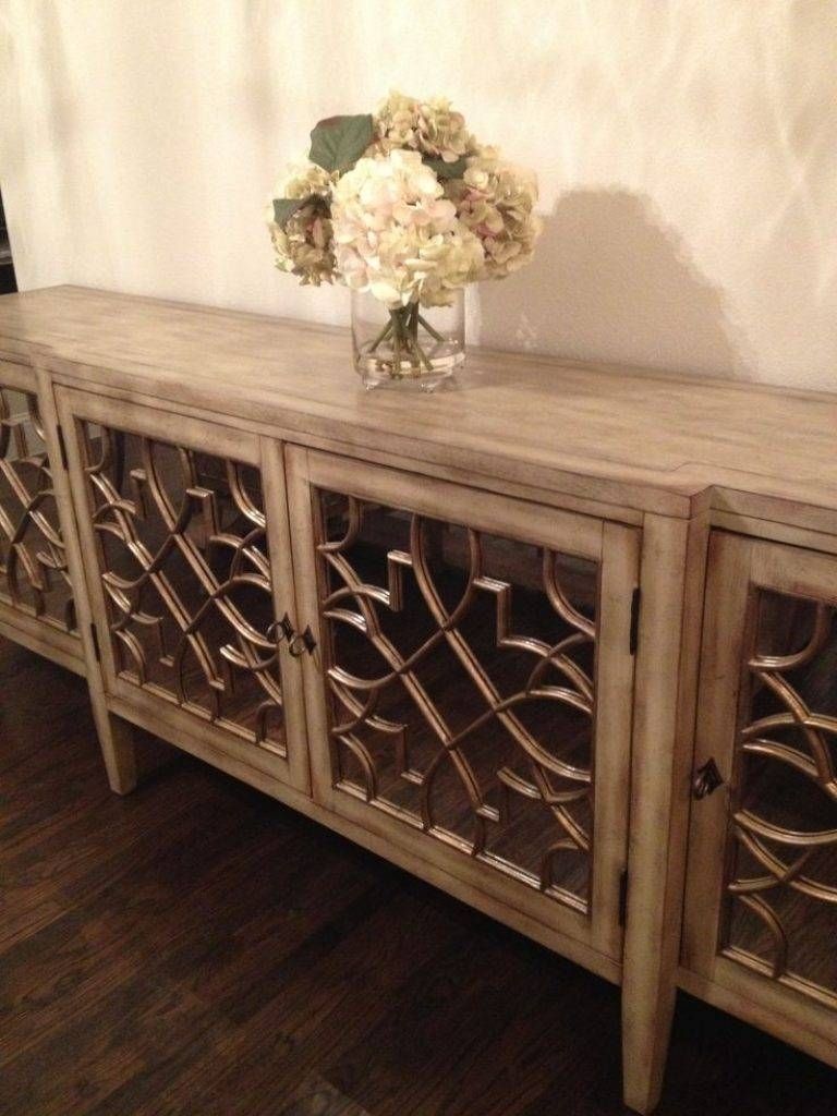 Sideboard Sideboards. Extraordinary Distressed Buffet Sideboard Throughout Most Popular Long Sideboards (Photo 11 of 15)