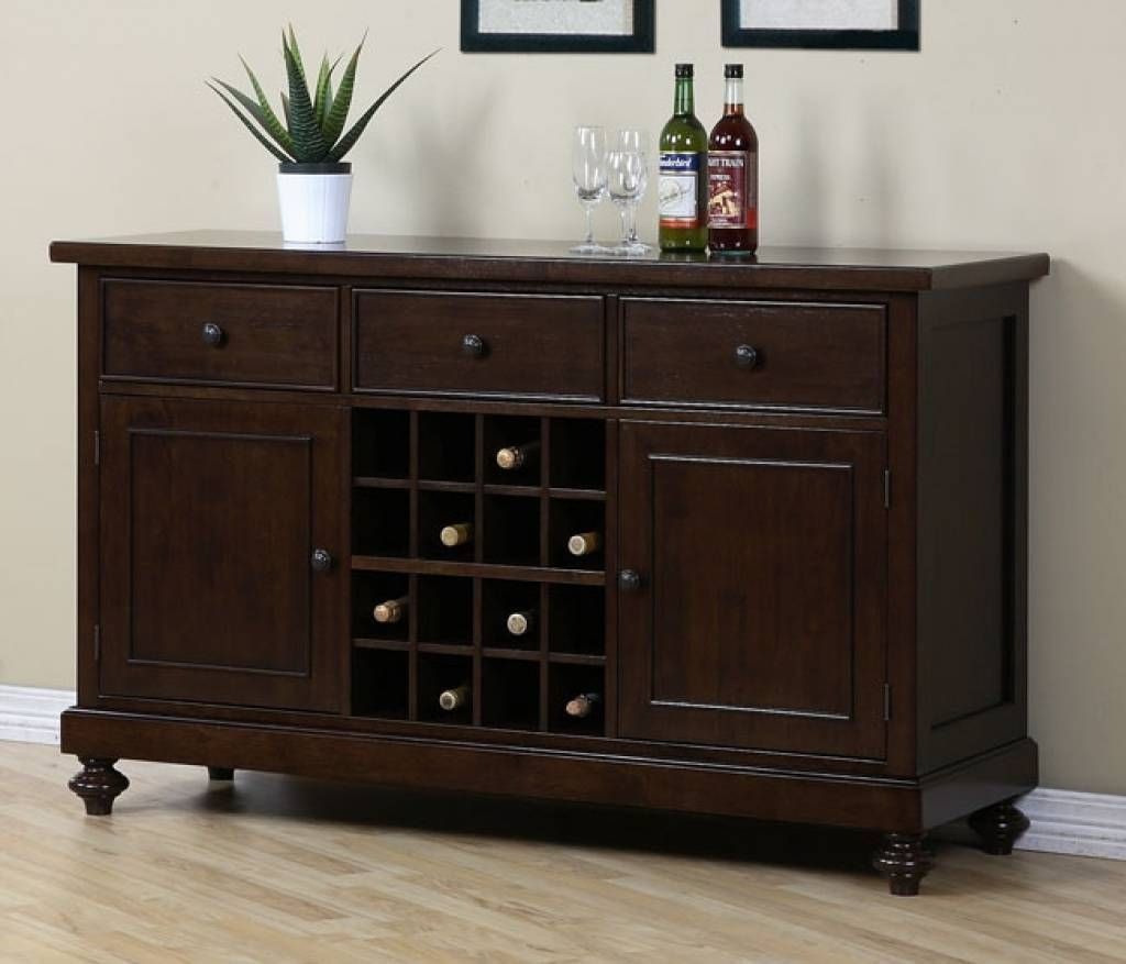 Sideboard Sideboards. Stunning Buffet Table With Wine Storage Pertaining To Newest Storage Sideboards (Photo 10 of 15)