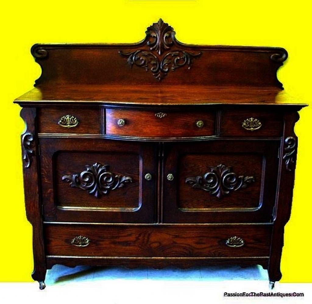 Sideboard Victorian Antique Oak Sideboard Or Buffet [sold For 2017 Antique Toronto Sideboards (View 11 of 15)