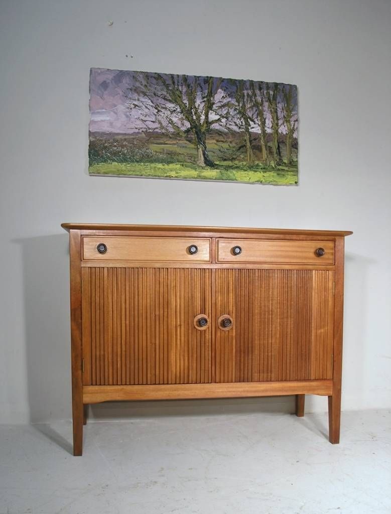 Sideboard Vintage Solid Walnut & Mahogany Small Sideboarddavid Throughout 2018 Walnut Effect Sideboards (View 8 of 15)