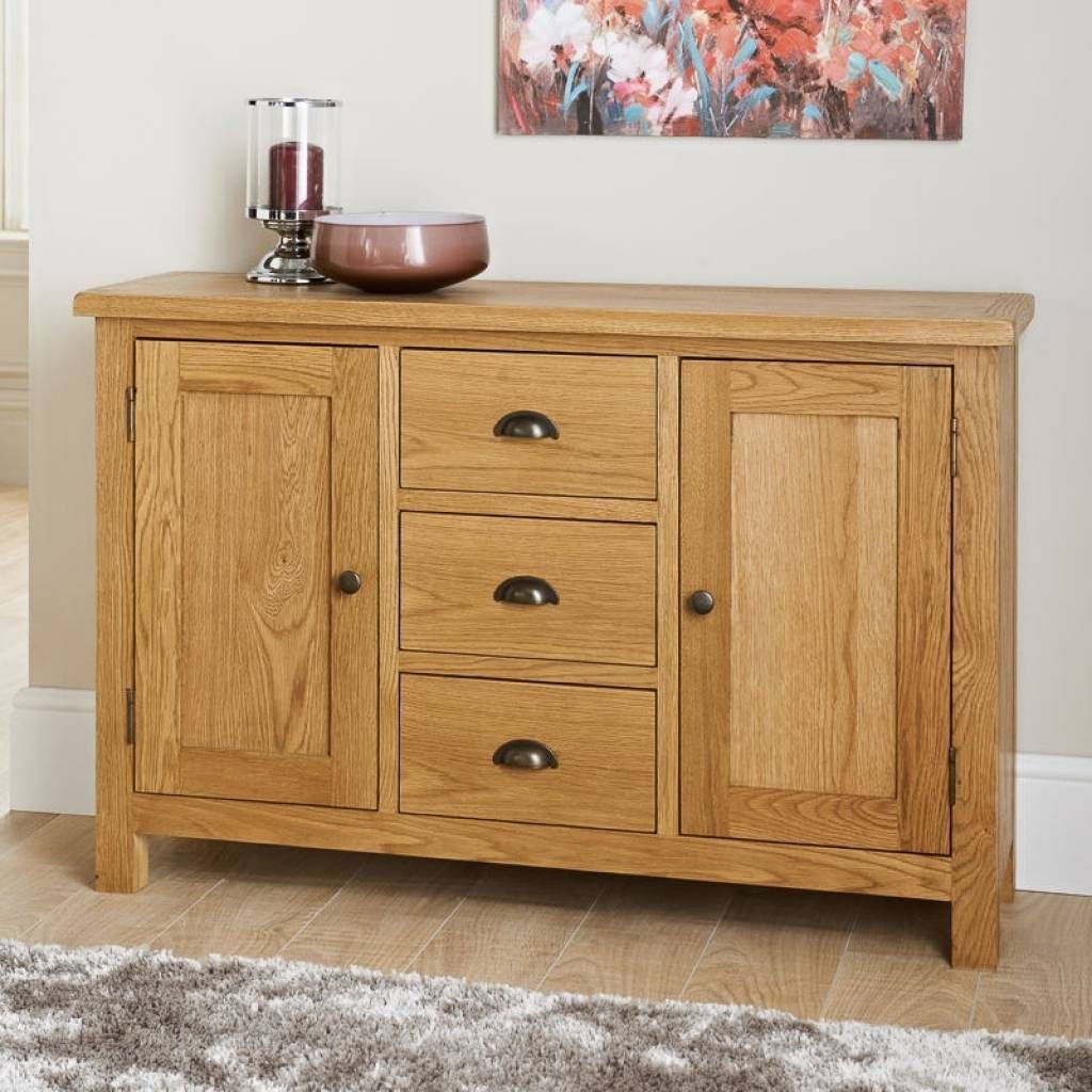 Sideboard Wiltshire Wide Sideboard | Furniture, Oak Furniture With Most Recently Released Cream And Brown Sideboards (View 3 of 15)