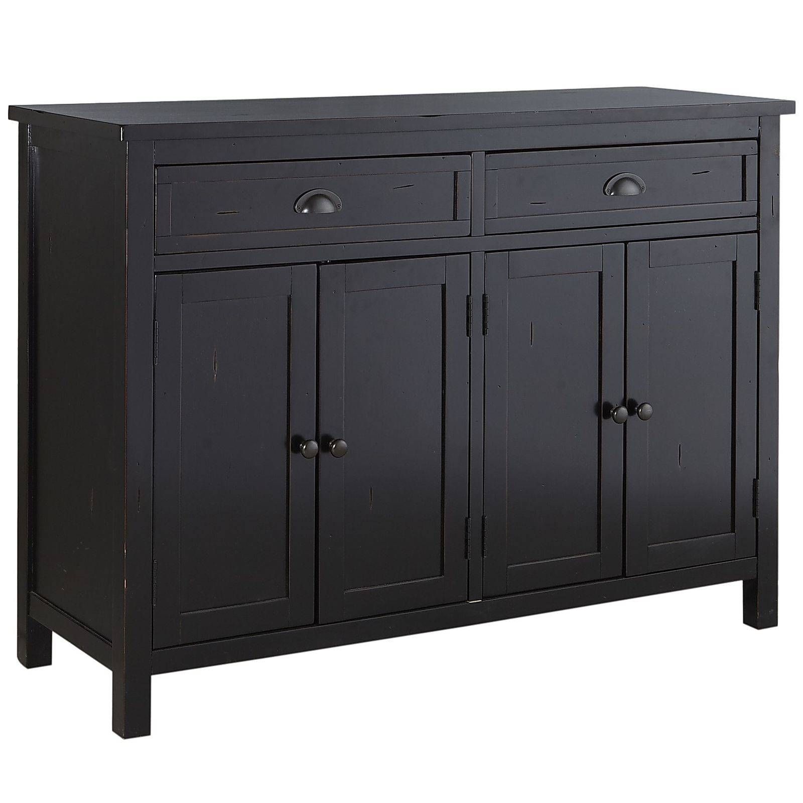 Sideboards: Appealing Maple Buffet Table Buffet Hutch, Antique Throughout Most Up To Date Black Buffet Sideboards (View 11 of 15)