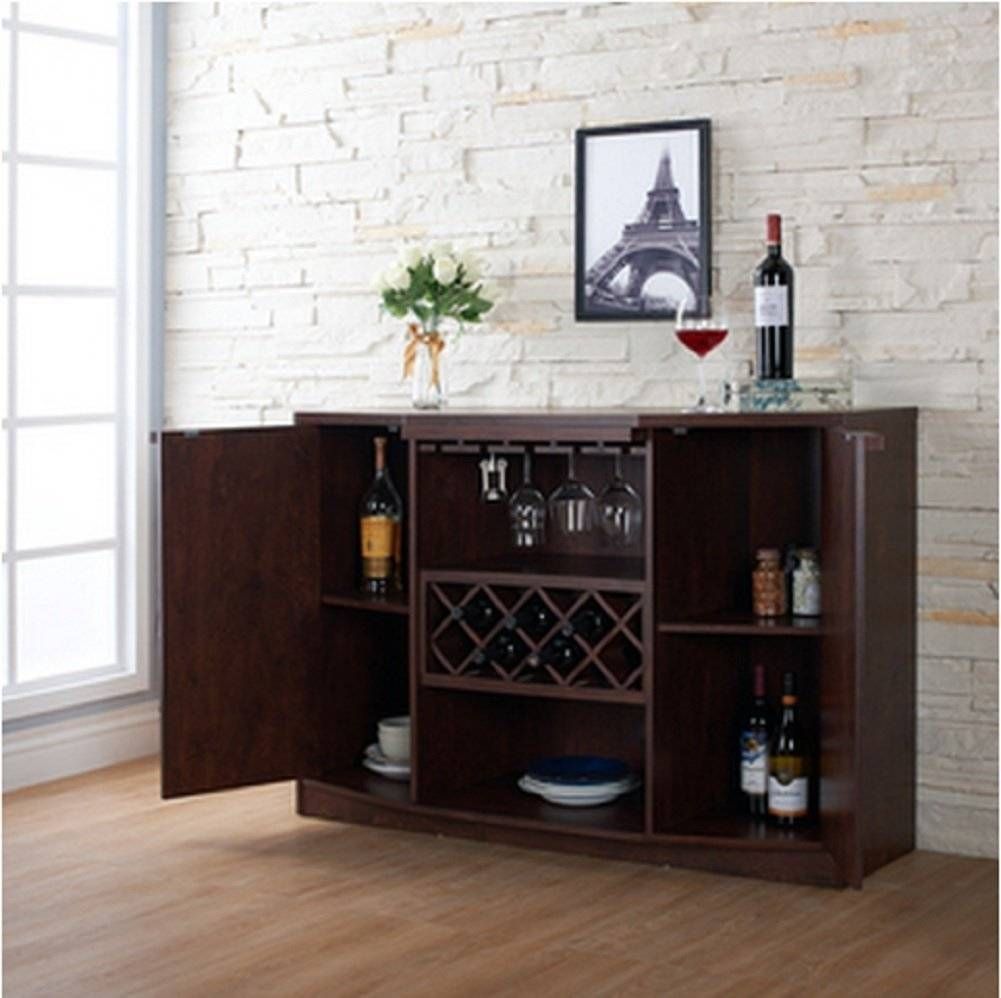Sideboards. Glamorous Wine Rack Buffet Table: Wine Rack Buffet For Most Up To Date Espresso Sideboards (Photo 15 of 15)