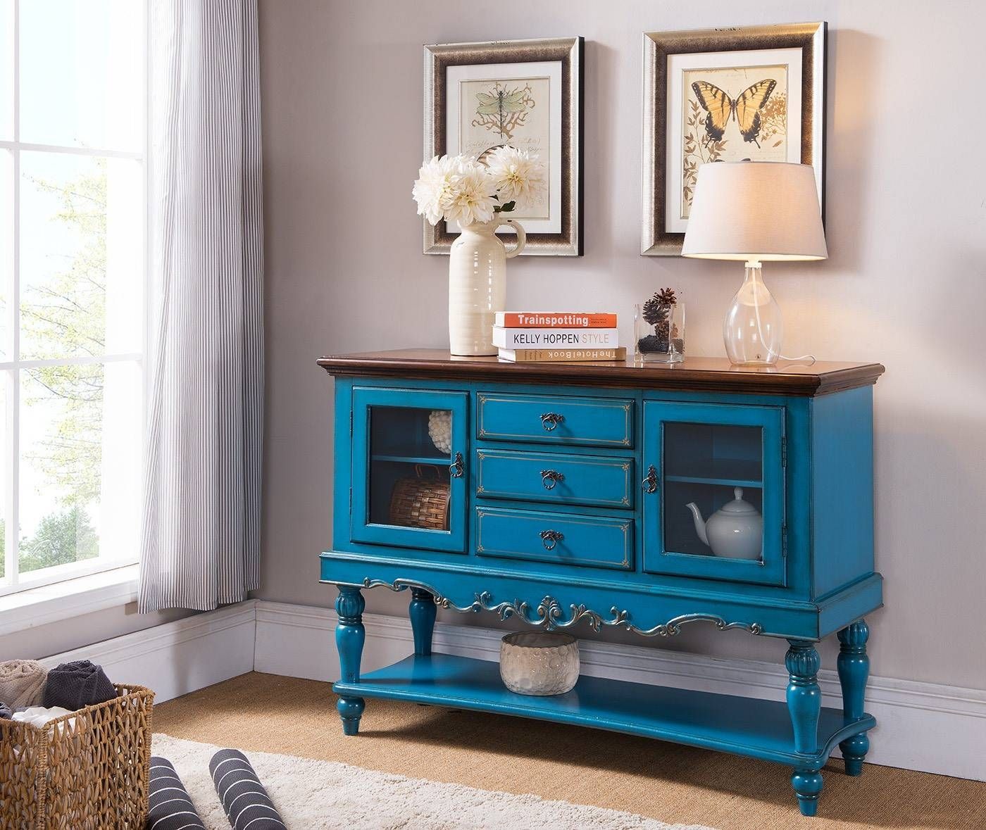 Sideboards. Inspiring Turquoise Sideboard: Http://www With 2017 Blue Sideboards (Photo 2 of 15)