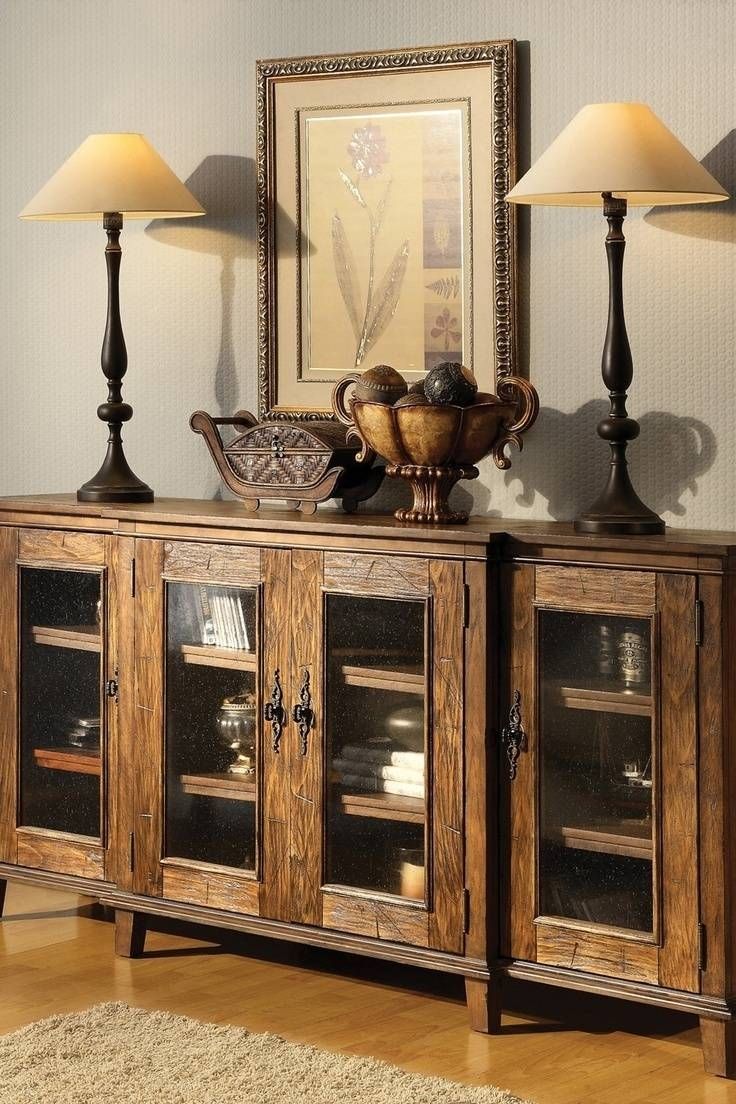 Sideboards. Stunning Rustic Sideboards Furniture: Rustic Intended For 2018 Rustic Sideboards And Buffets (Photo 14 of 15)