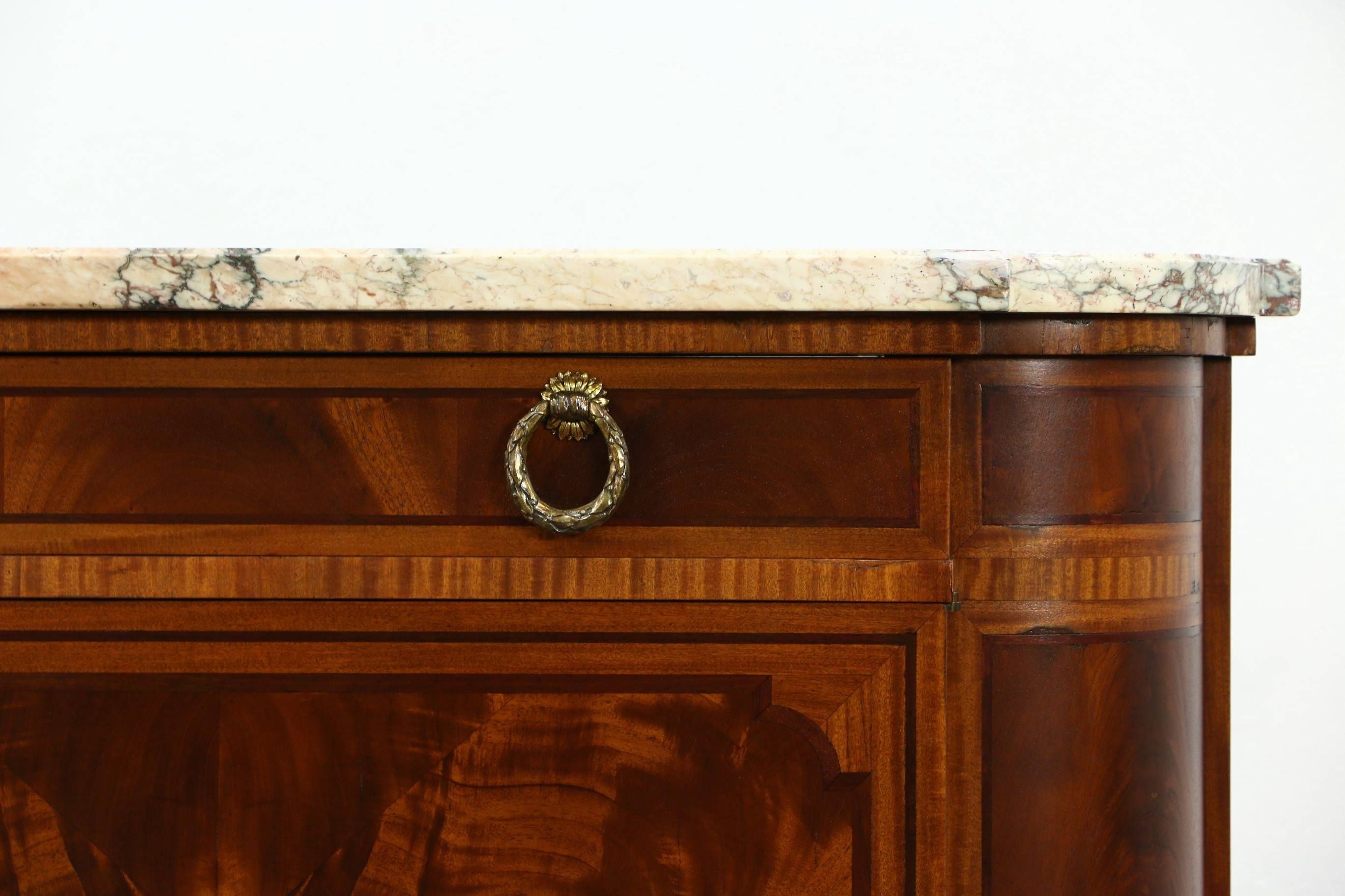 Sold – Marble Top Paris France Signed 1930 Vintage Sideboard Inside Newest Vintage Sideboards And Buffets (View 14 of 15)