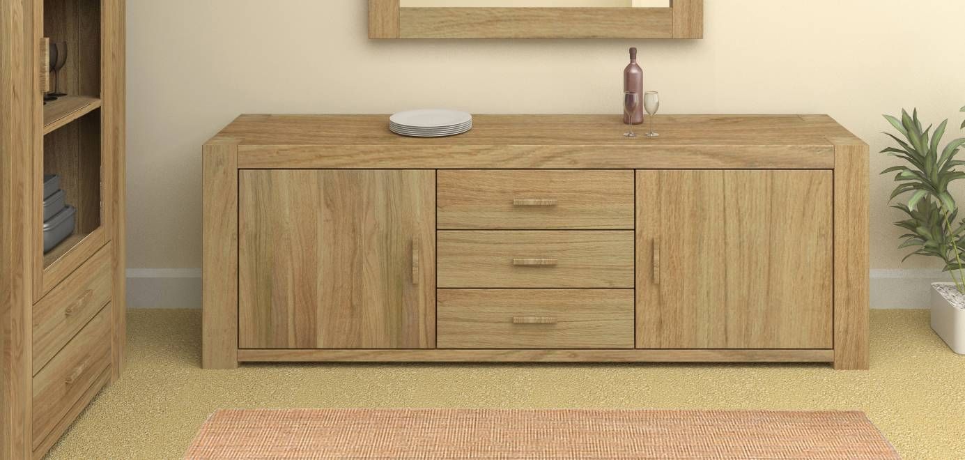 Styling & Storage: Oak Sideboards | Oak Furniture Company In Latest Storage Sideboards (Photo 1 of 15)