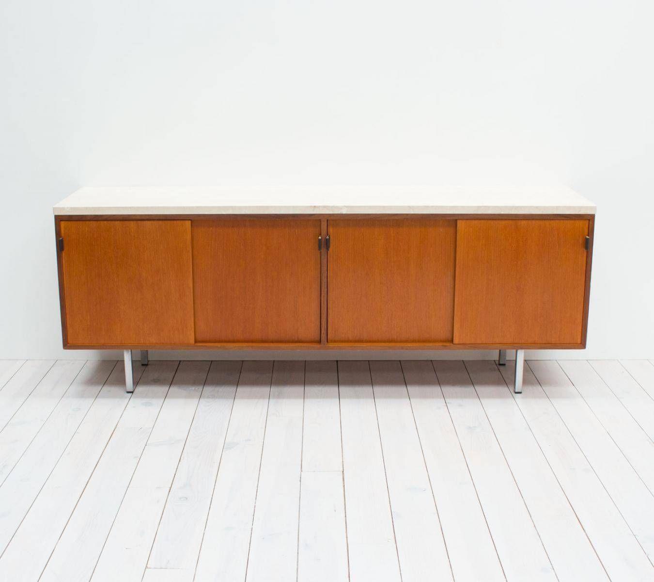 Teak And Marble Sideboardflorence Knoll For Knoll, 1950s For For Most Recent Florence Knoll Sideboards (View 15 of 15)