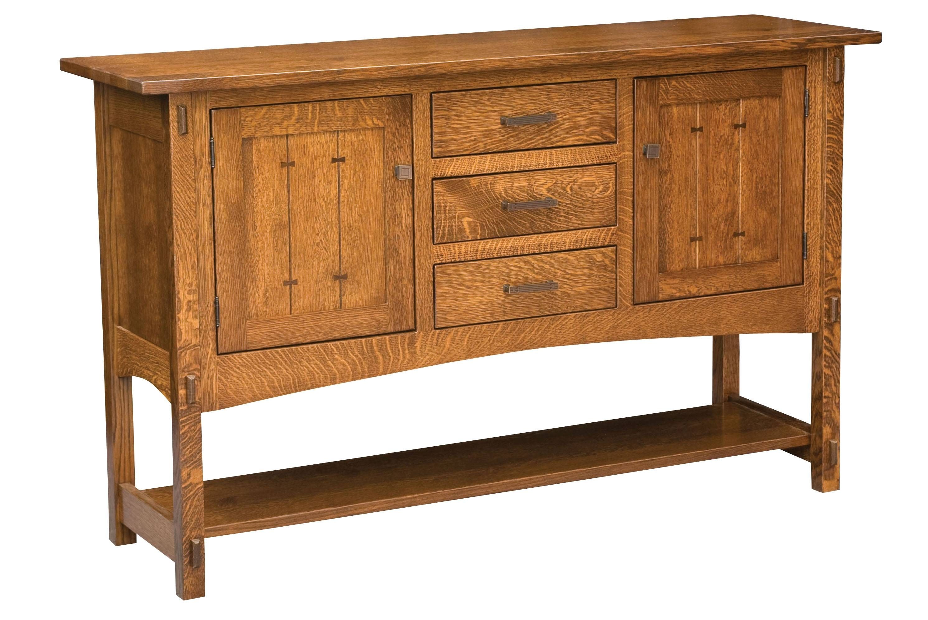 This Sideboard Builtthe Amish For The Mission Works Features In Most Up To Date Mission Style Sideboards (Photo 5 of 15)