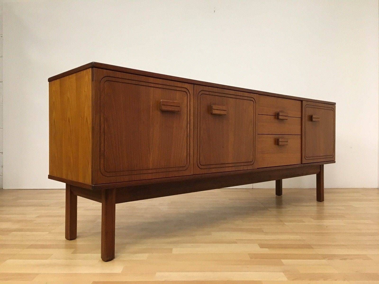 Vintage Alfred Cox Mid Century 50s 60s Teak Sideboard For Heals In Most Recent 50s Sideboards (Photo 6 of 15)