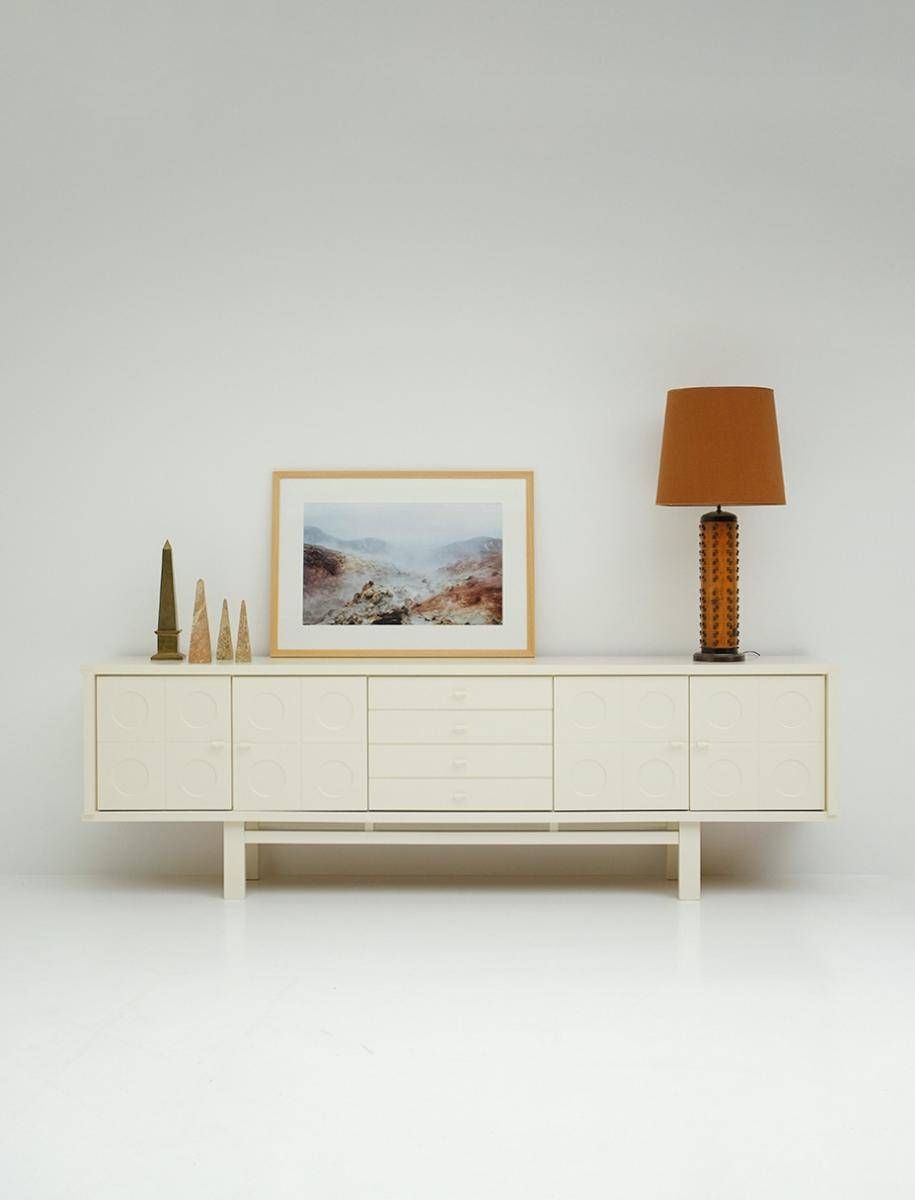 Vintage Brutalist Oak Sideboard For Sale At Pamono Throughout Latest Cream And Oak Sideboards (View 6 of 15)
