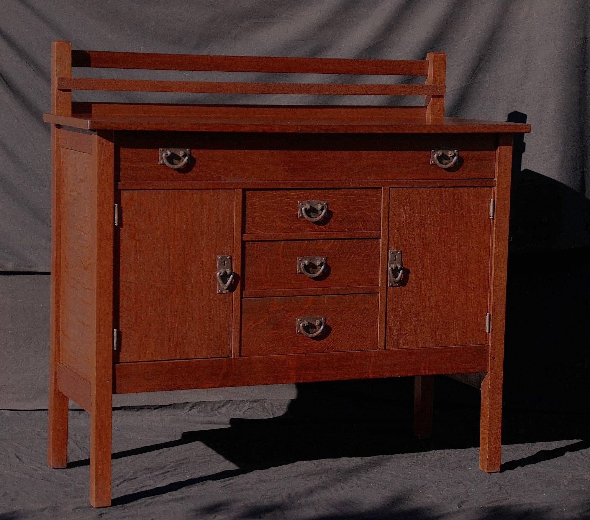 Voorhees Craftsman Mission Oak Furniture – Gustav Stickley Vintage With Most Recently Released Stickley Sideboards (Photo 15 of 15)