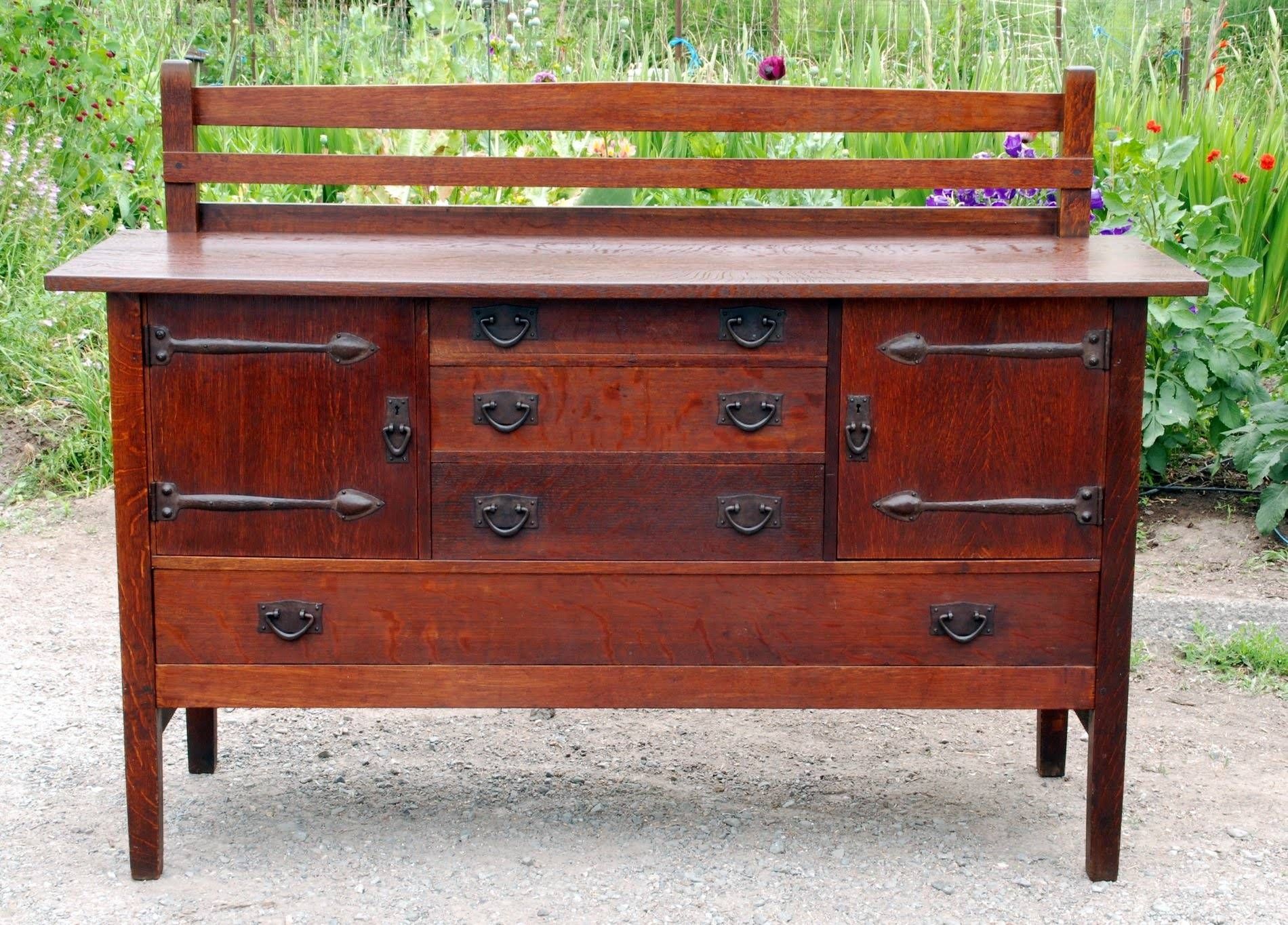 Voorhees Craftsman Mission Oak Furniture – Original Gustav In Most Up To Date Stickley Sideboards (Photo 6 of 15)