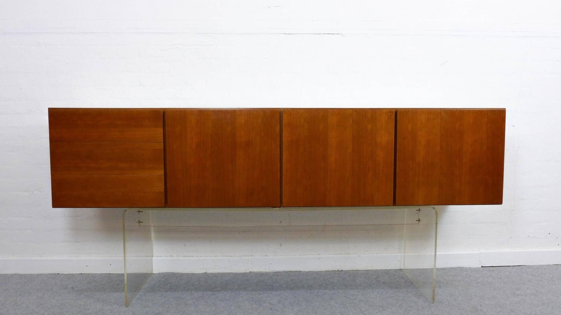 Wall Mounted Sideboard, 1960s For Sale At Pamono Throughout Newest Wall Mounted Sideboards (View 11 of 15)