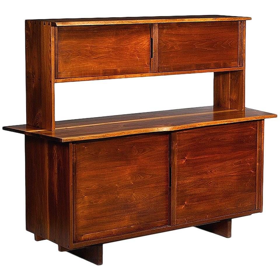 Walnut Sideboard With Top Shelfgeorge Nakashima For Sale At Pertaining To Current Walnut Sideboards (Photo 6 of 15)
