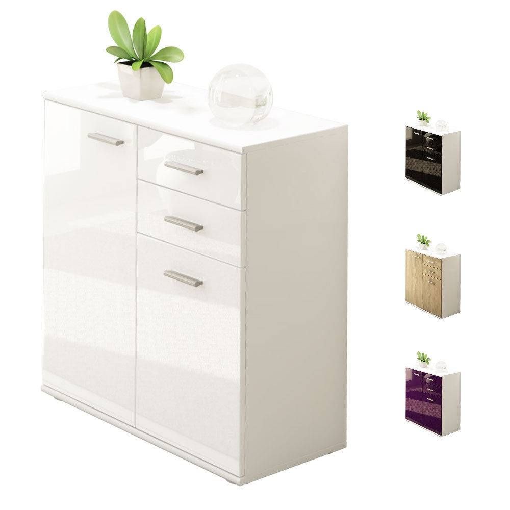 White Gloss Sideboards | Cupboards & Shelving Units | Ebay Regarding 2018 Cream Gloss Sideboards (View 15 of 15)