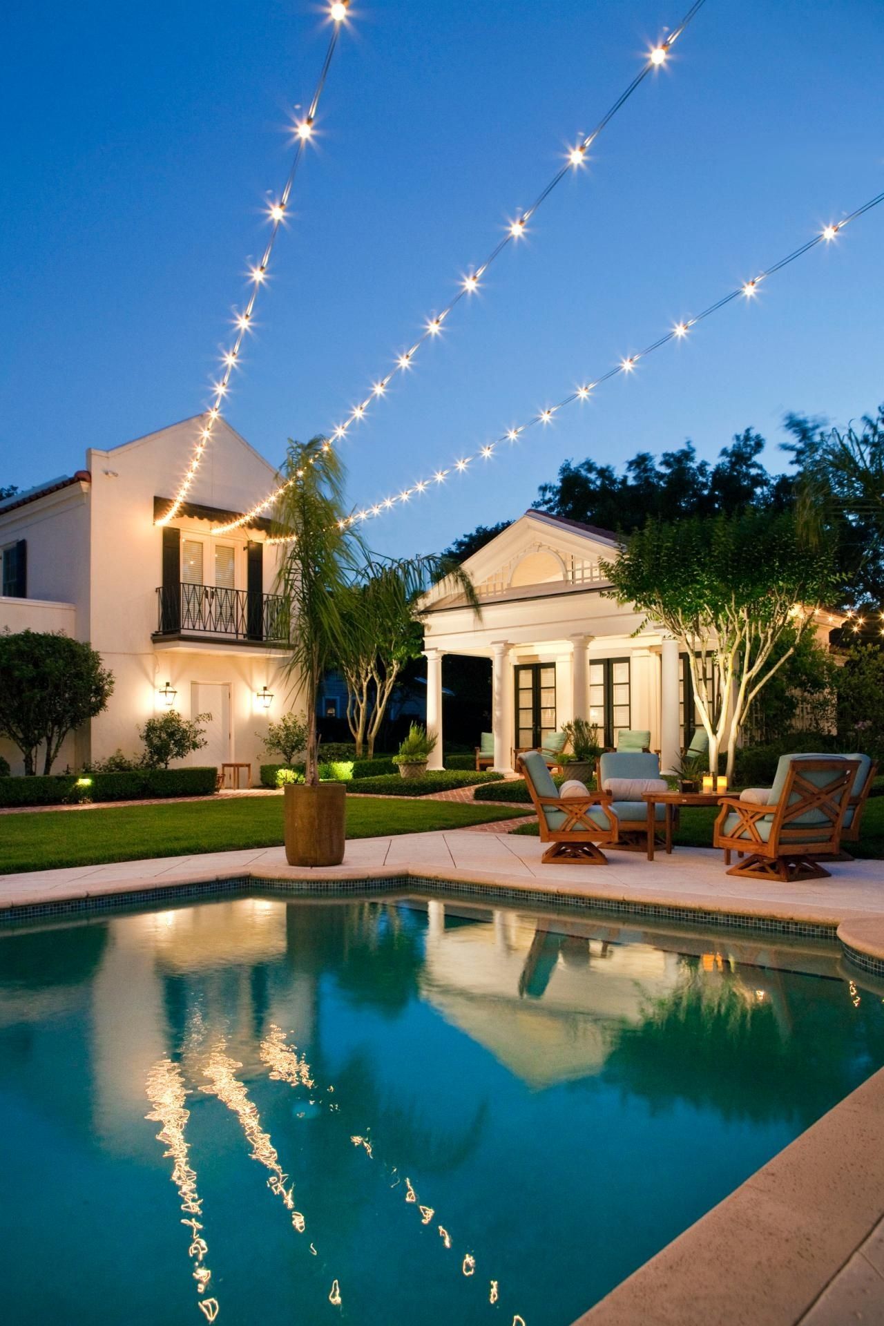 10 Ways To Amp Up Your Outdoor Space With String Lights | Hgtv's For Outdoor Hanging String Lanterns (Photo 10 of 15)