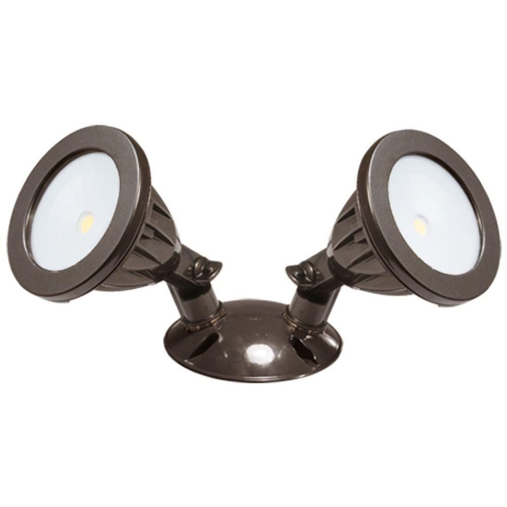 105Â° Bronze Double Head Led Outdoor Flood Light | Led Outdoor Flood Inside Outdoor Ceiling Flood Lights (View 9 of 15)