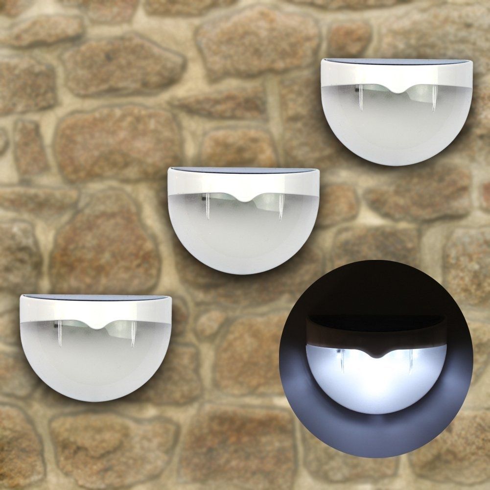 6 Led Solar Powered Outdoor Wall Light | Best Solar Garden Lights In Solar Powered Outdoor Wall Lights (Photo 6 of 15)