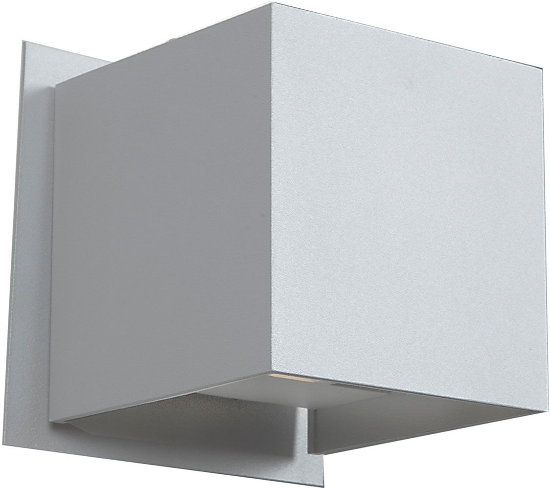 Access 20398led Wh Square Contemporary White & White Metal Led Within Contemporary Outdoor Wall Mount Lighting (View 4 of 15)