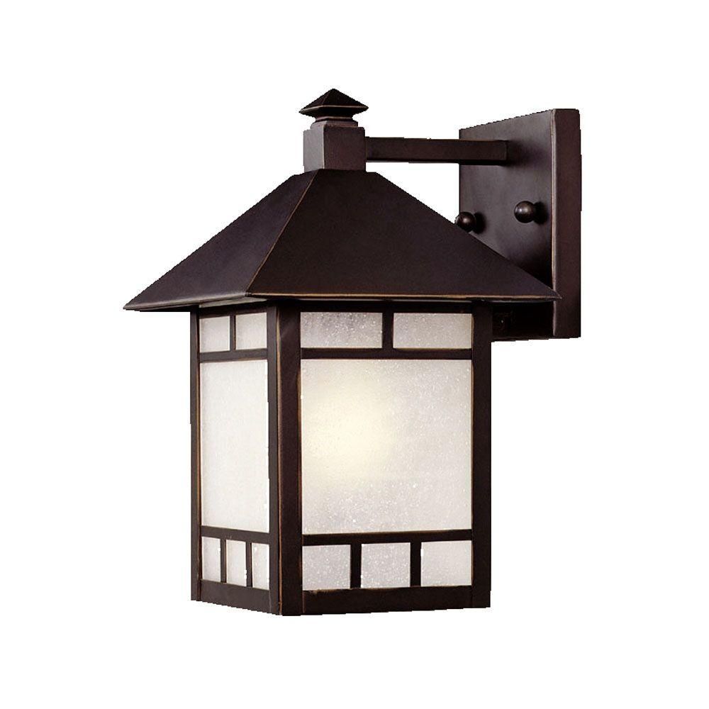 Acclaim Lighting Artisan Collection 1 Light Architectural Bronze With Regard To Asian Outdoor Wall Lighting (View 2 of 15)