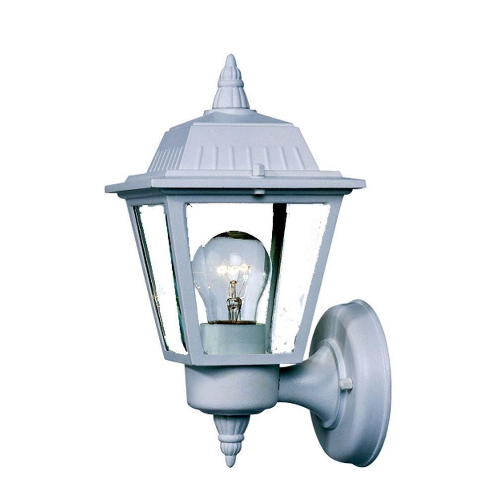 Acclaim Lighting Builder's Choice Collection 1 Light Textured White For White Outdoor Wall Mounted Lighting (View 11 of 15)