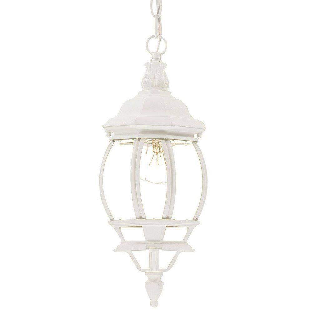 Acclaim Lighting Chateau Collection 1 Light White Outdoor Hanging Within White Outdoor Hanging Lights (Photo 14 of 15)