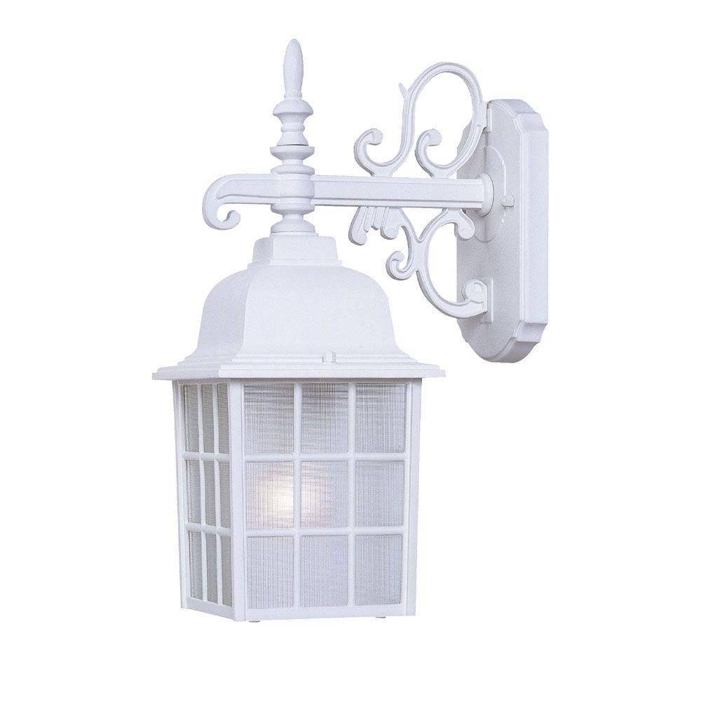 Acclaim Lighting Nautica Collection 1 Light Textured White Outdoor In White Outdoor Wall Mounted Lighting (View 2 of 15)