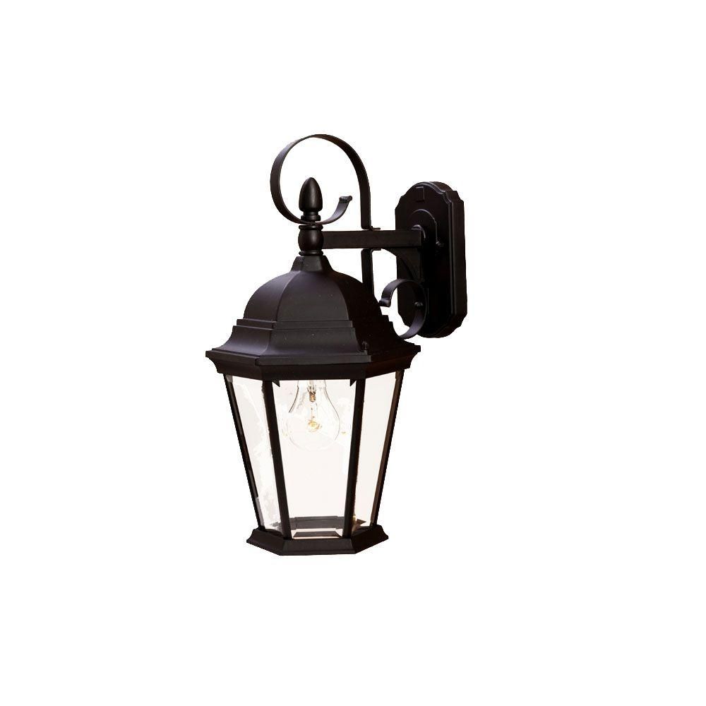 Acclaim Lighting New Orleans Collection 1 Light Matte Black Outdoor Throughout Acclaim Lighting Outdoor Wall Lights (Photo 8 of 15)