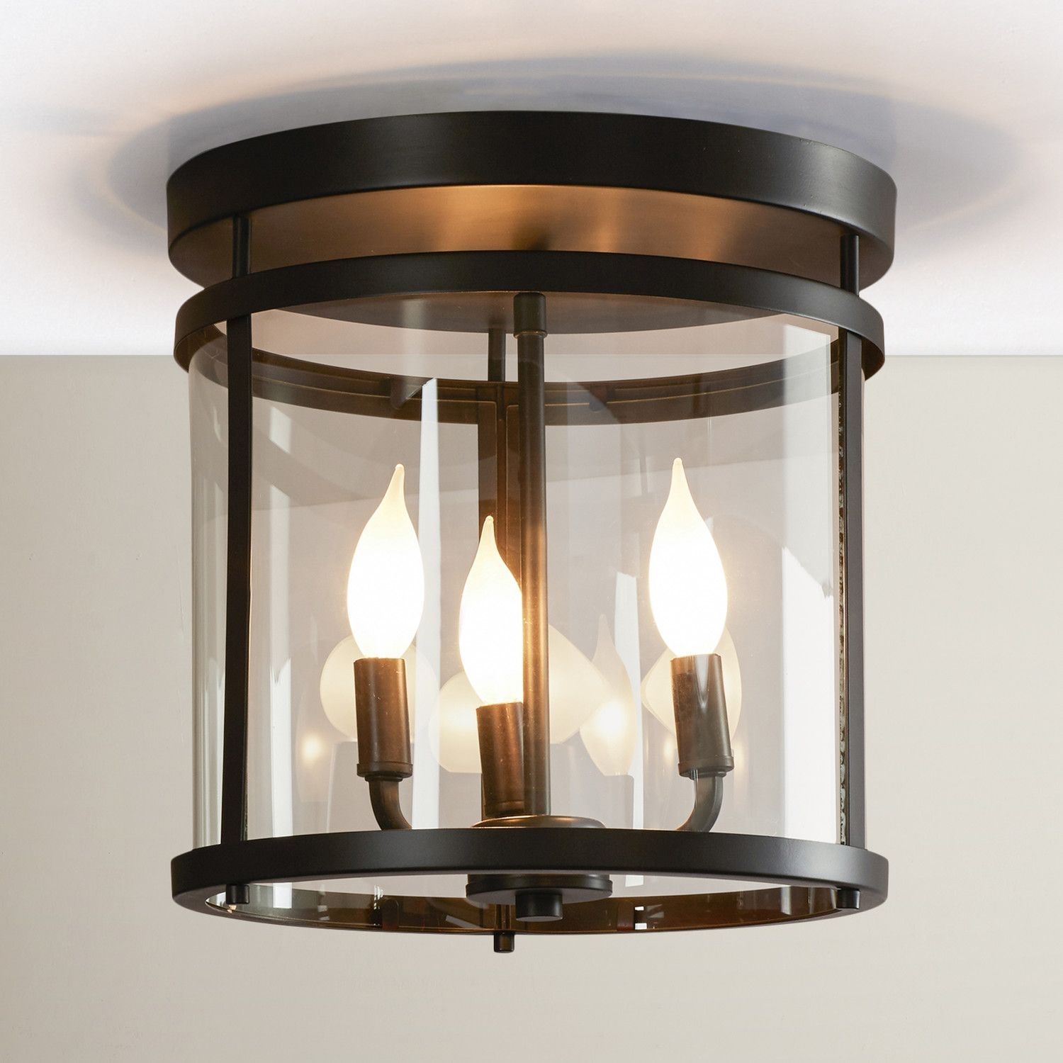 Aldergrove 3 Light Flush Mount | Lights And Room With Regard To Rustic Outdoor Lighting At Wayfair (View 8 of 15)